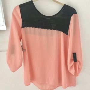 Faith and Joy Sheer Bow Back Top